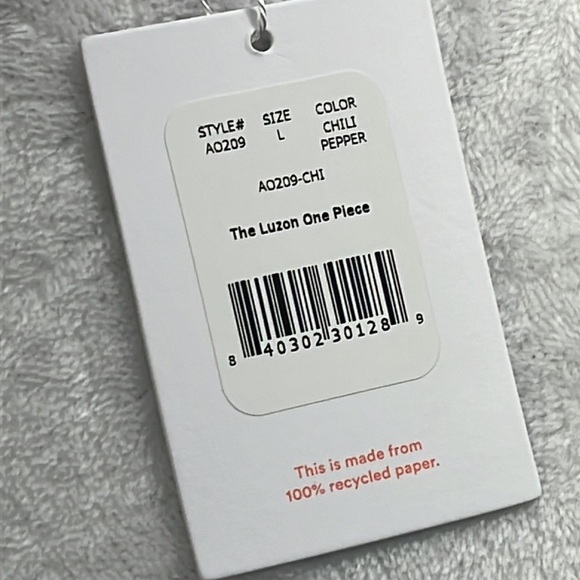 Andie Red Women's One Piece Swimsuit - Picture 6 of 12